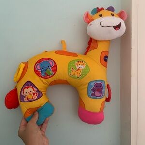 3 for $10- Vtech Tummy Time Discovery Pillow Giraffe Stuffed Animal Toy